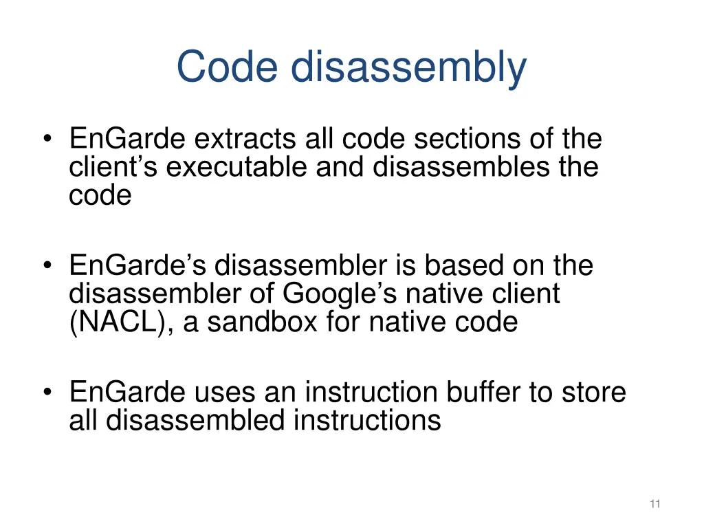 code disassembly