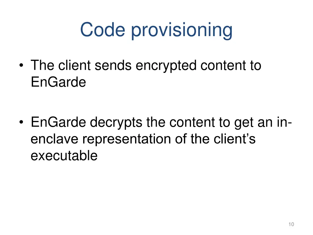 code provisioning 1