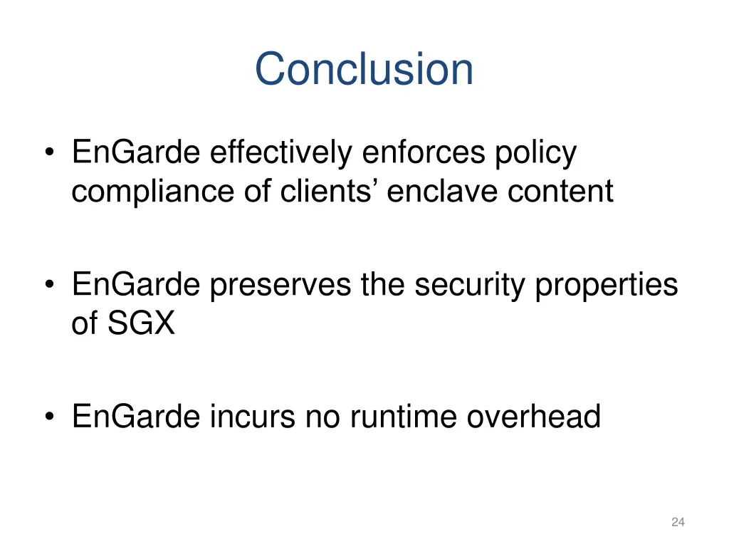 conclusion
