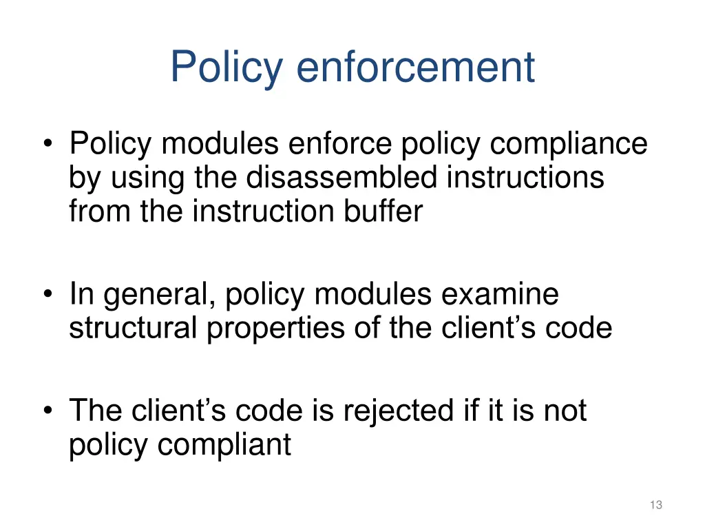 policy enforcement 1