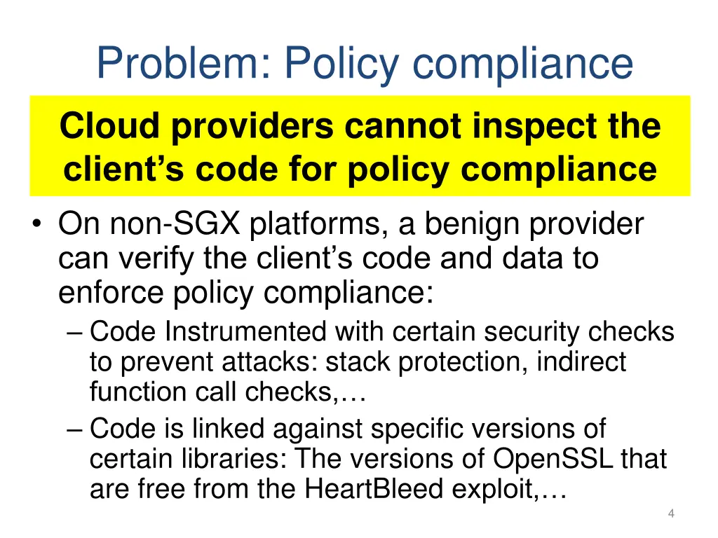 problem policy compliance cloud providers cannot