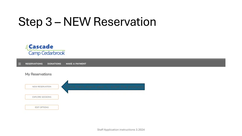 step 3 new reservation