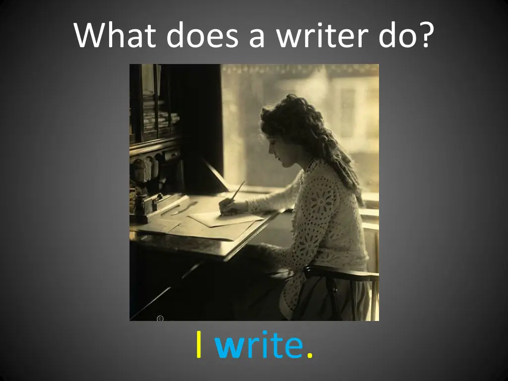 what does a writer do