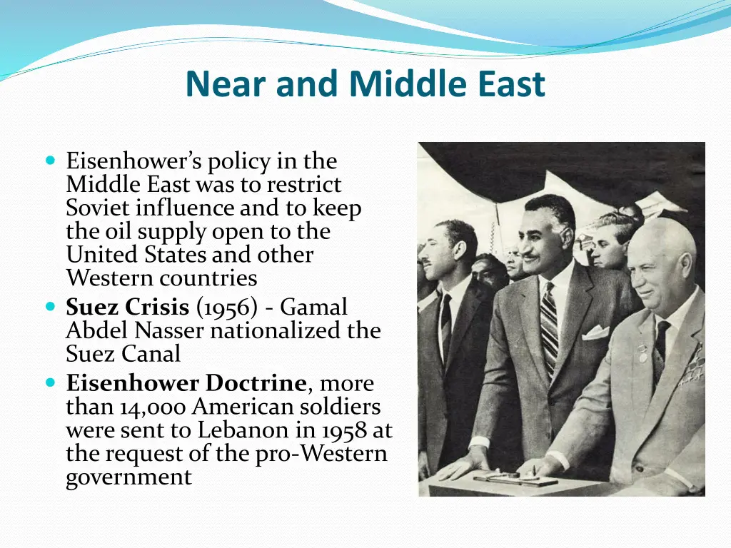 near and middle east