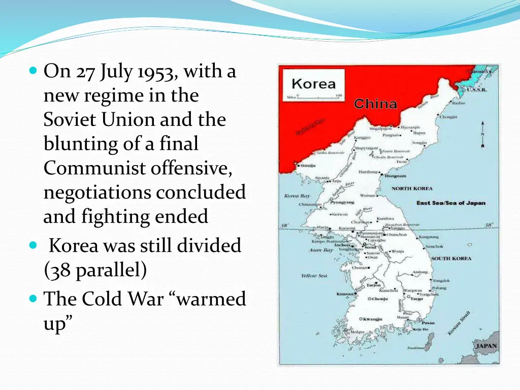 on 27 july 1953 with a new regime in the soviet