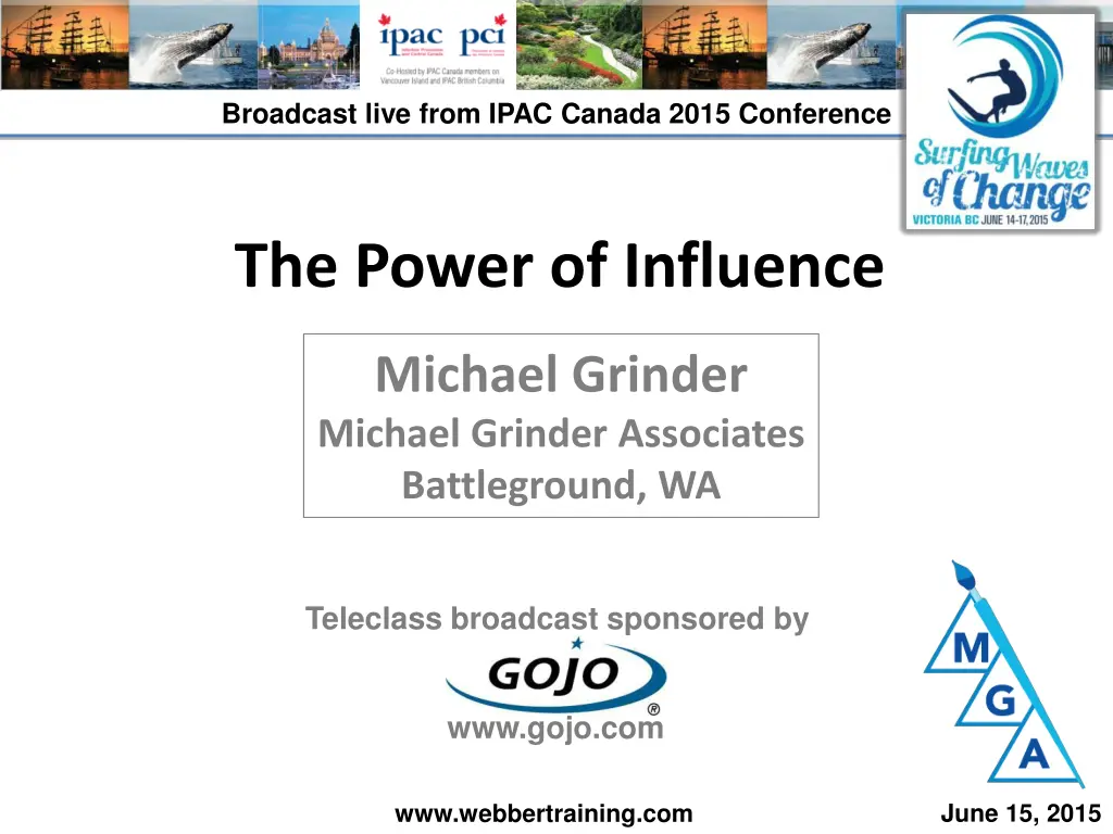 broadcast live from ipac canada 2015 conference