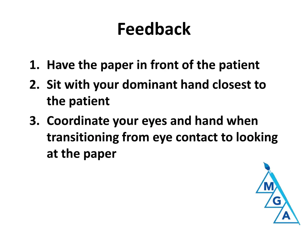feedback
