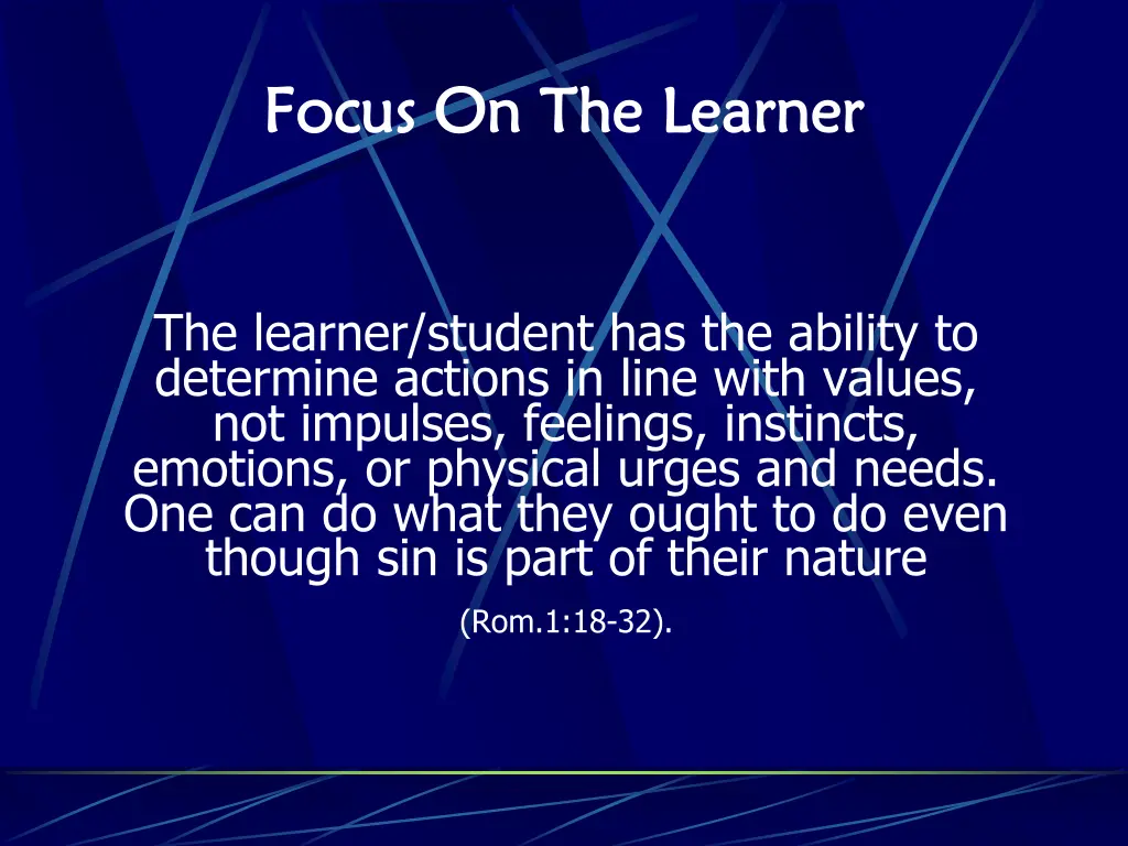 focus on the learner focus on the learner 3