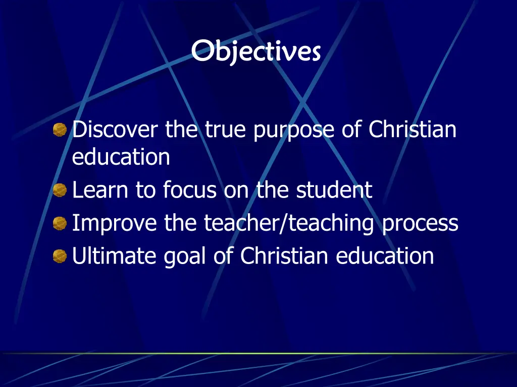 objectives objectives