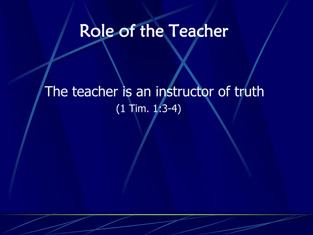 role of the teacher role of the teacher 1