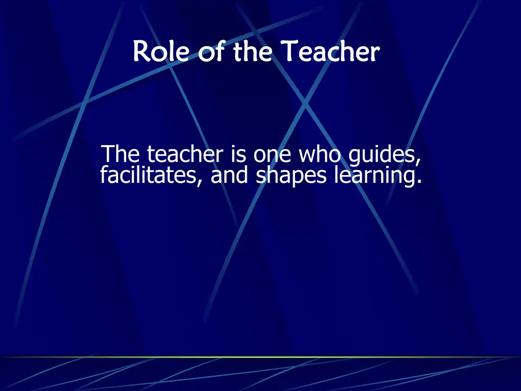 role of the teacher role of the teacher 2