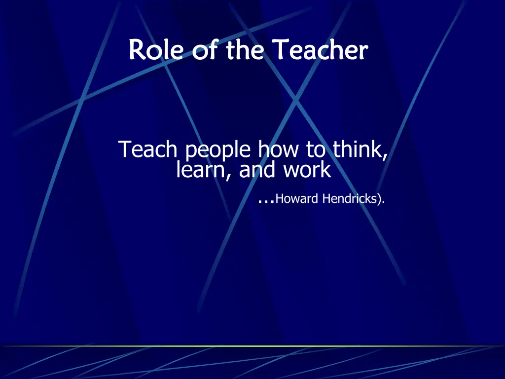 role of the teacher role of the teacher 3