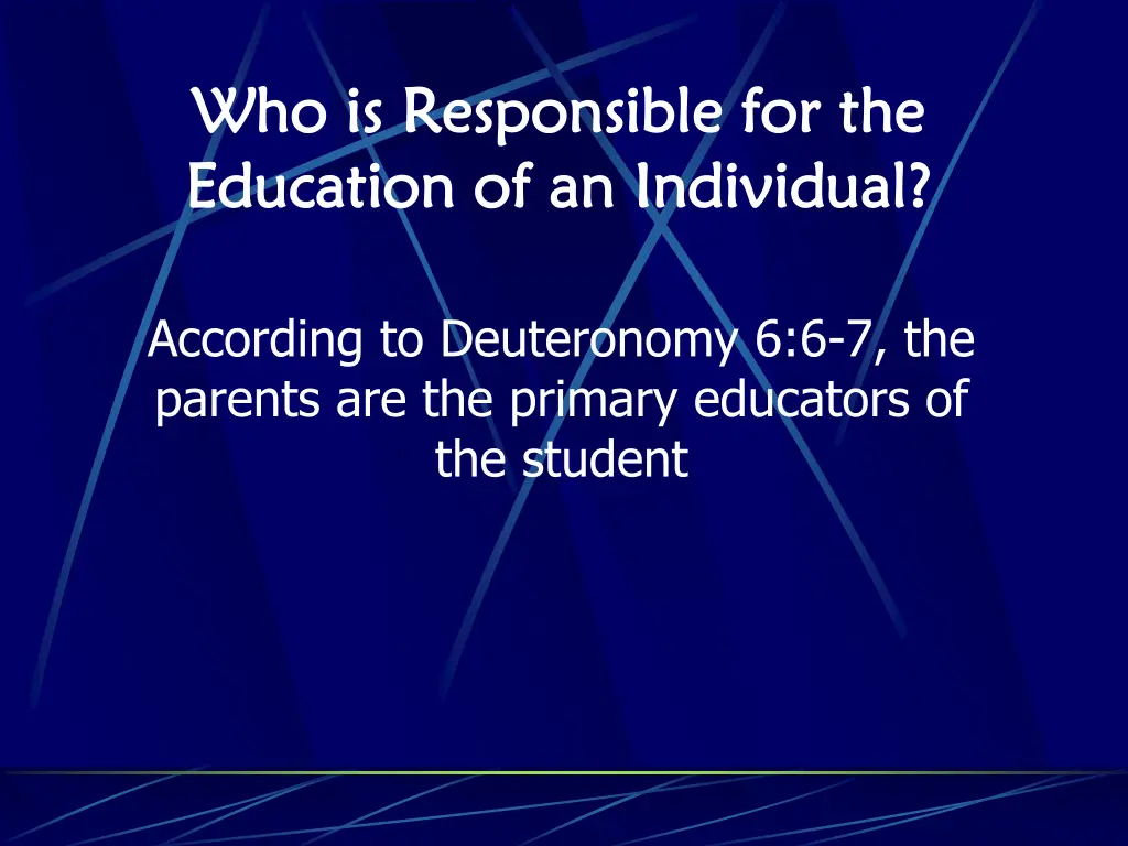 who is responsible for the who is responsible