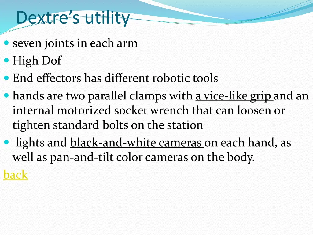 dextre s utility