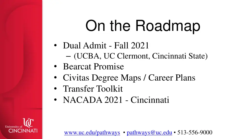 on the roadmap
