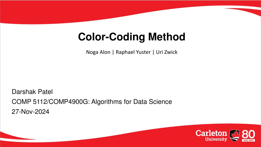color coding method