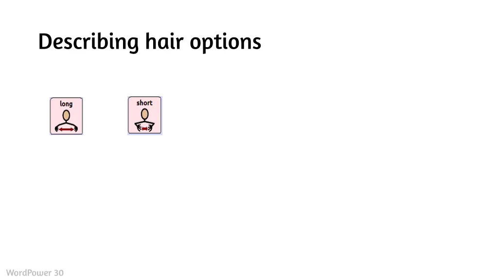 describing hair options
