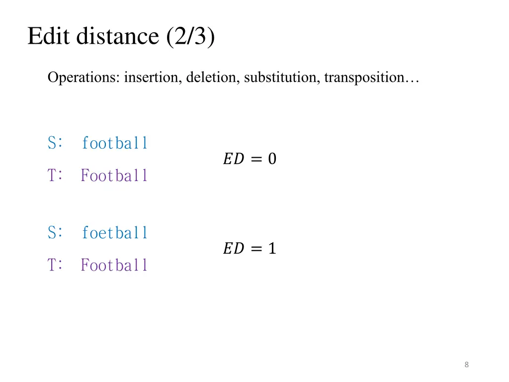 edit distance 2 3