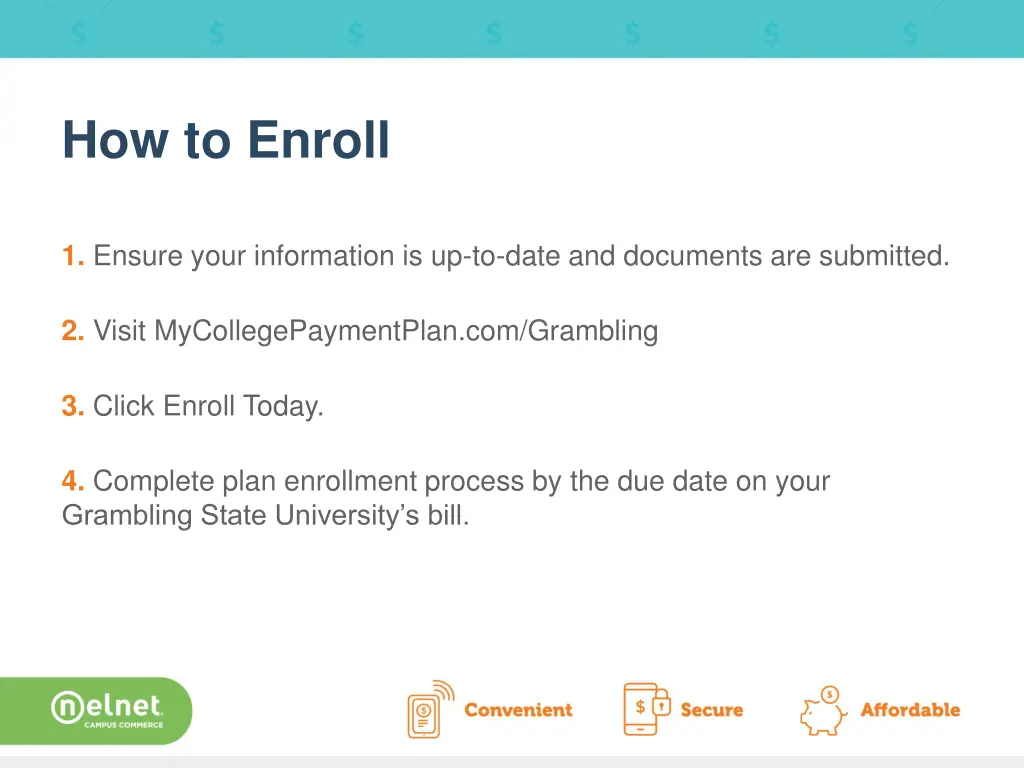how to enroll