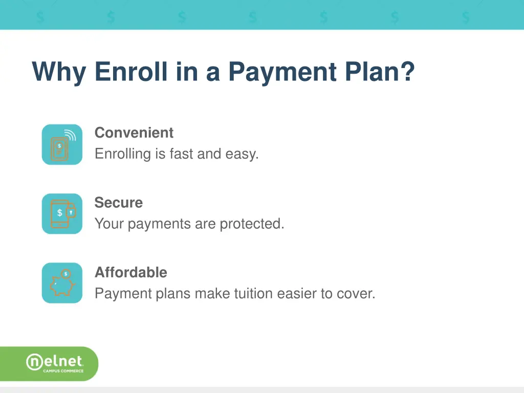 why enroll in a payment plan