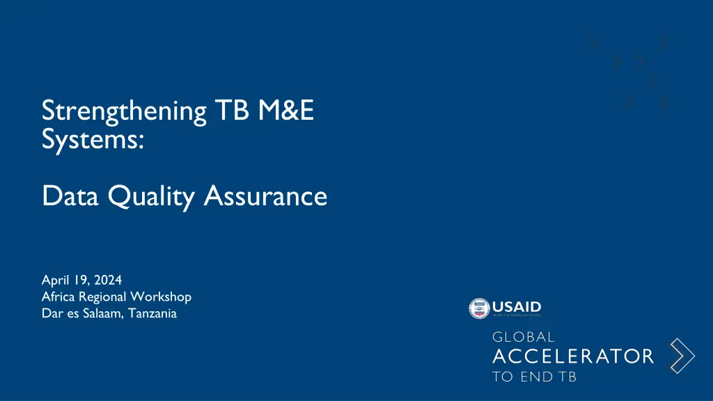 strengthening tb m e systems