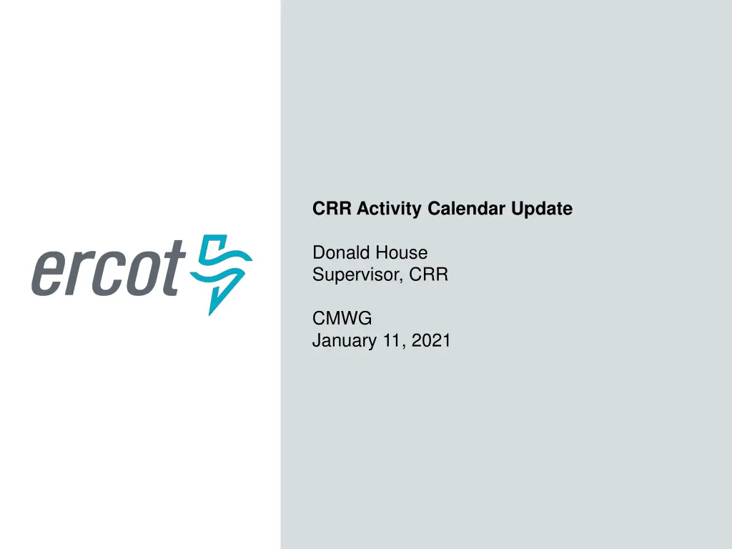 crr activity calendar update