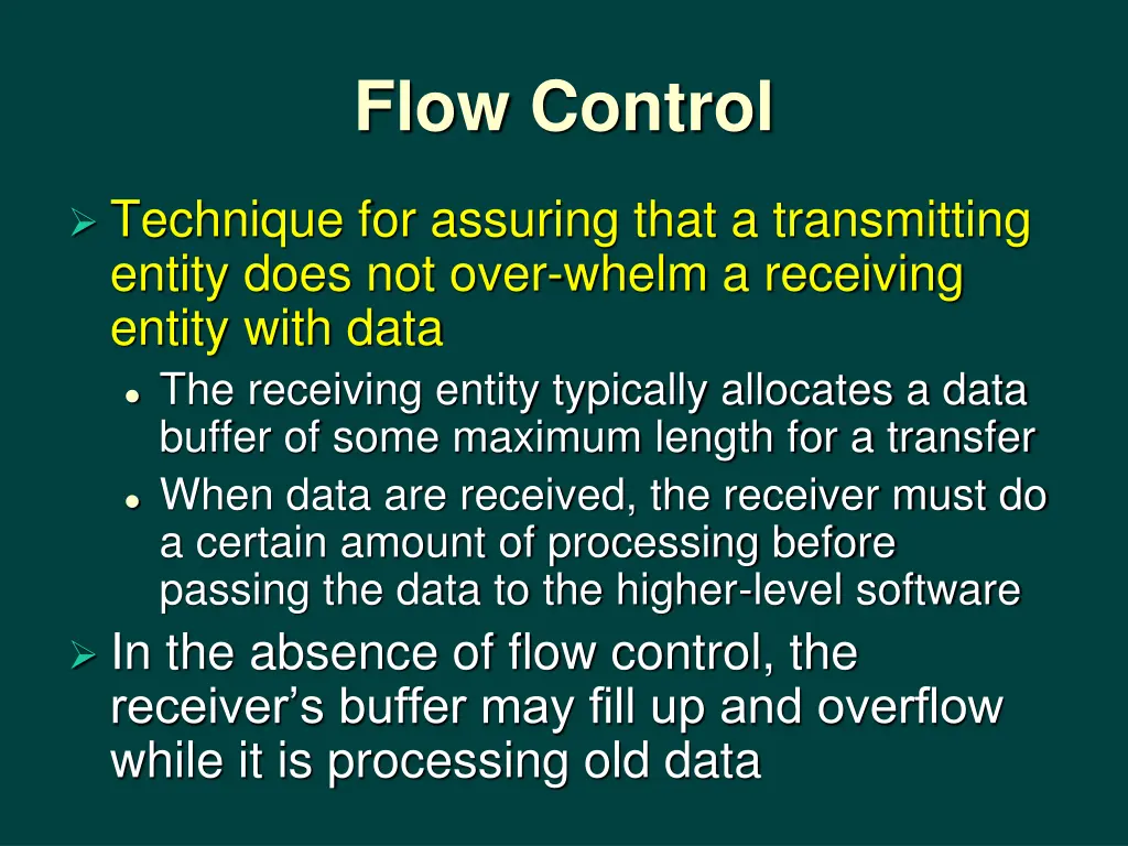 flow control