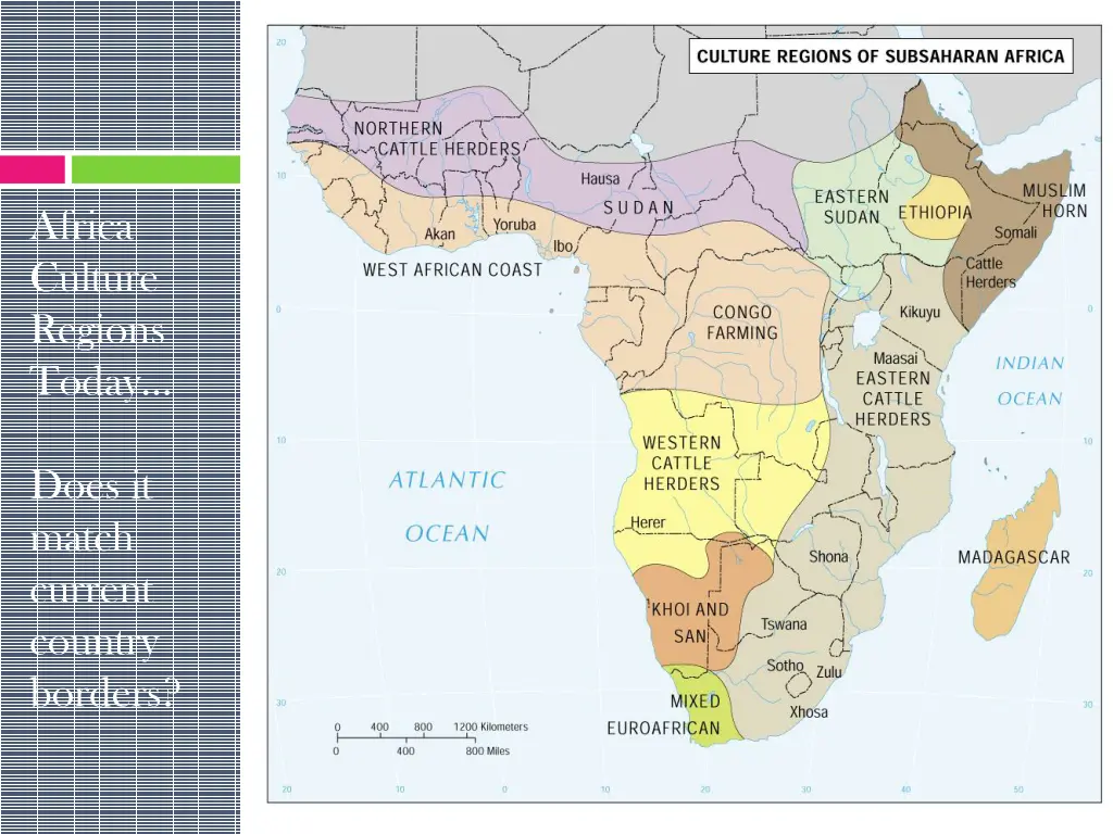 africa culture regions today