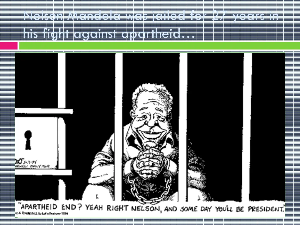 nelson mandela was jailed for 27 years