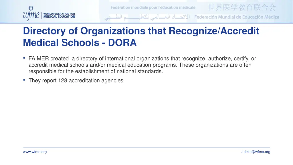 directory of organizations that recognize