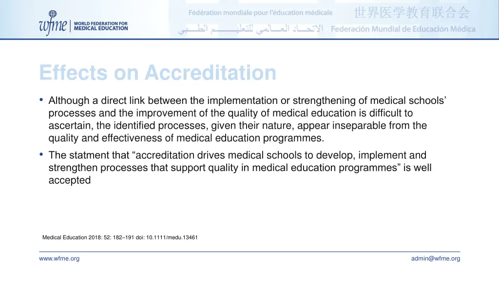 effects on accreditation 1