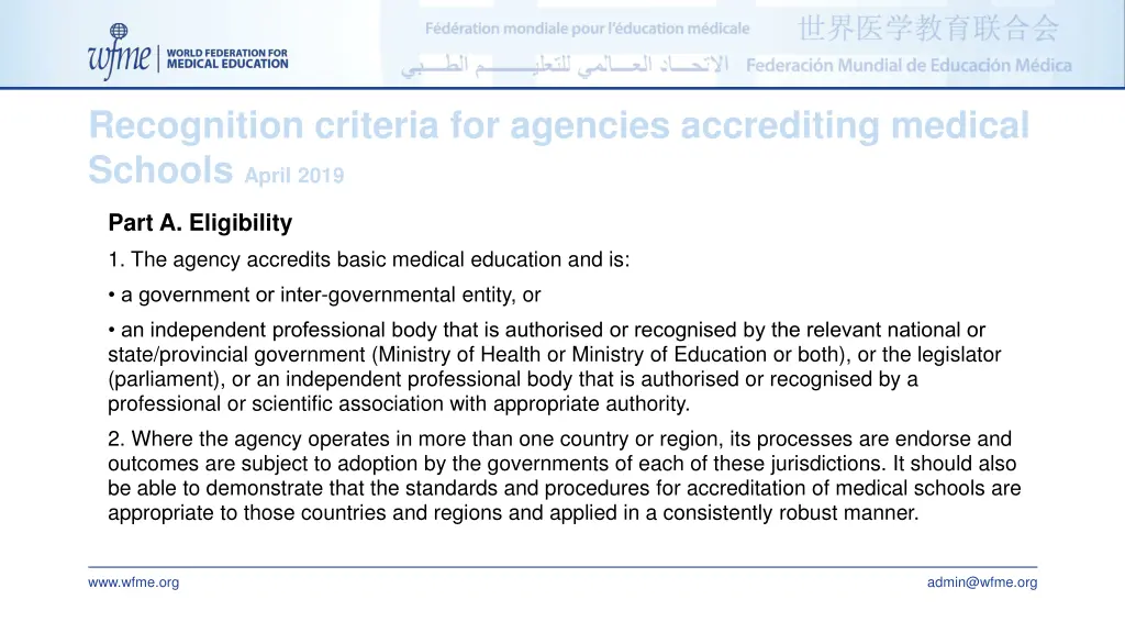 recognition criteria for agencies accrediting 2