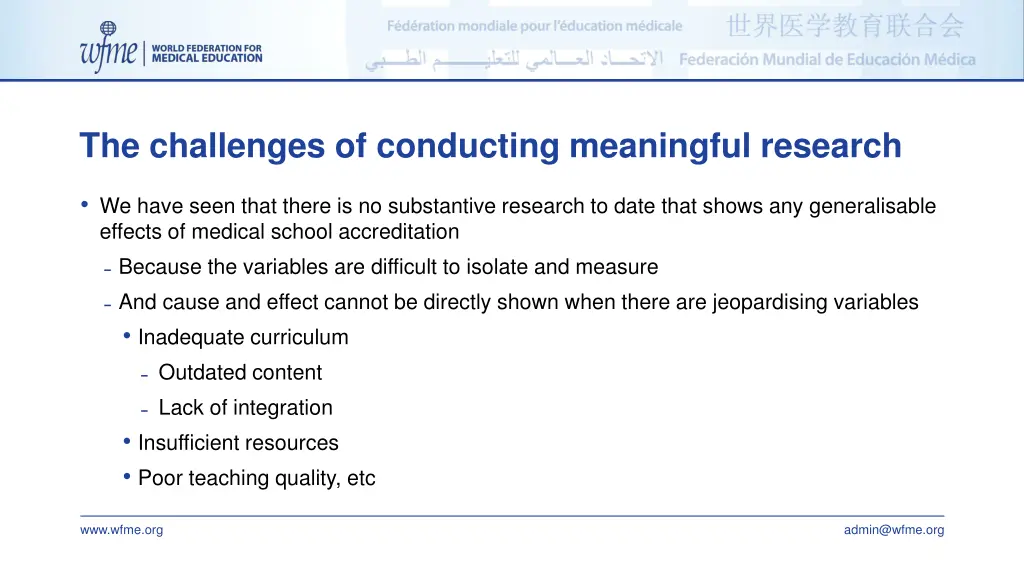 the challenges of conducting meaningful research