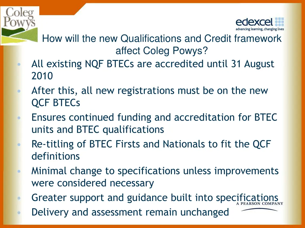 how will the new qualifications and credit
