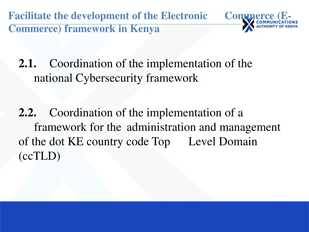 facilitate the development of the electronic 1