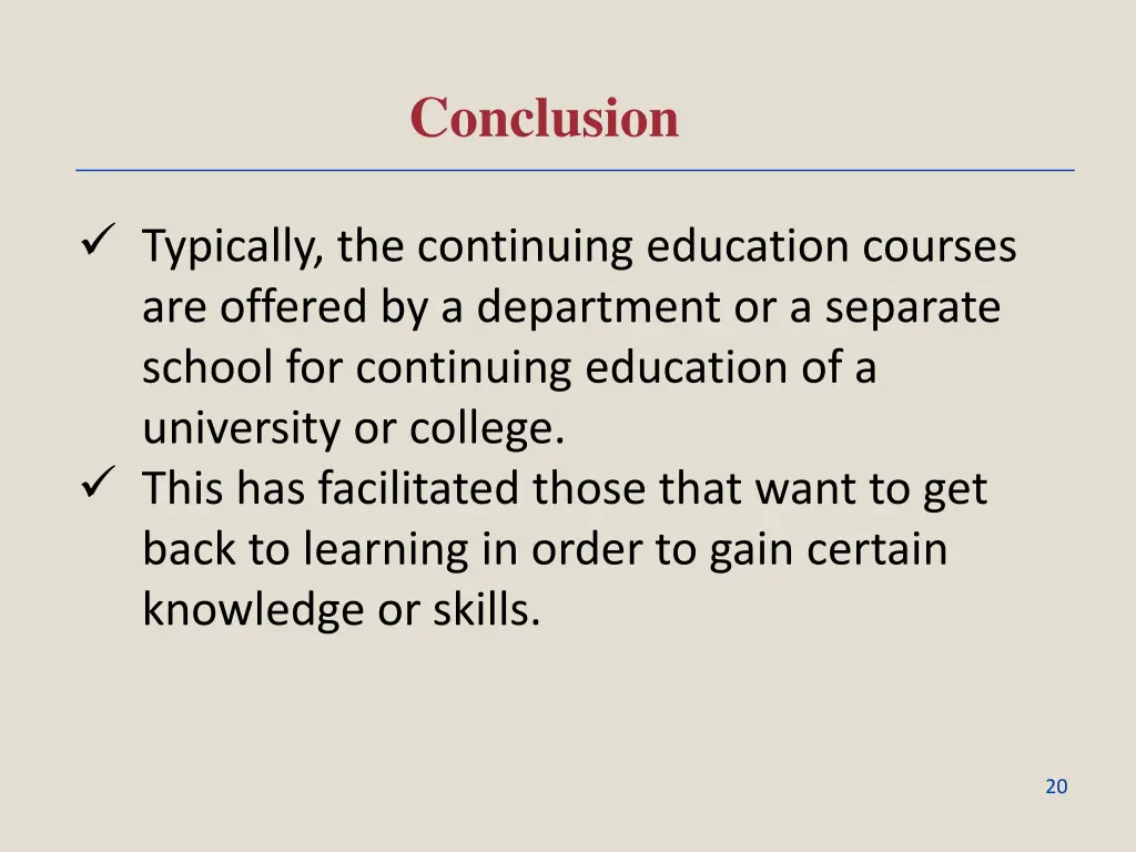conclusion