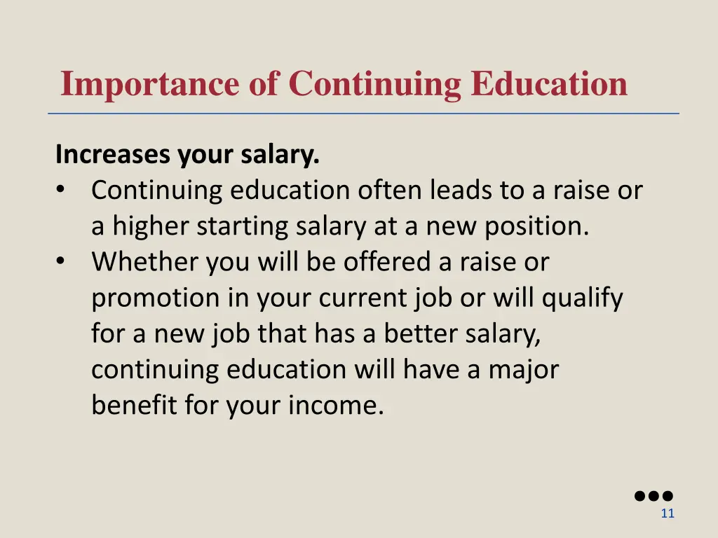 importance of continuing education 1