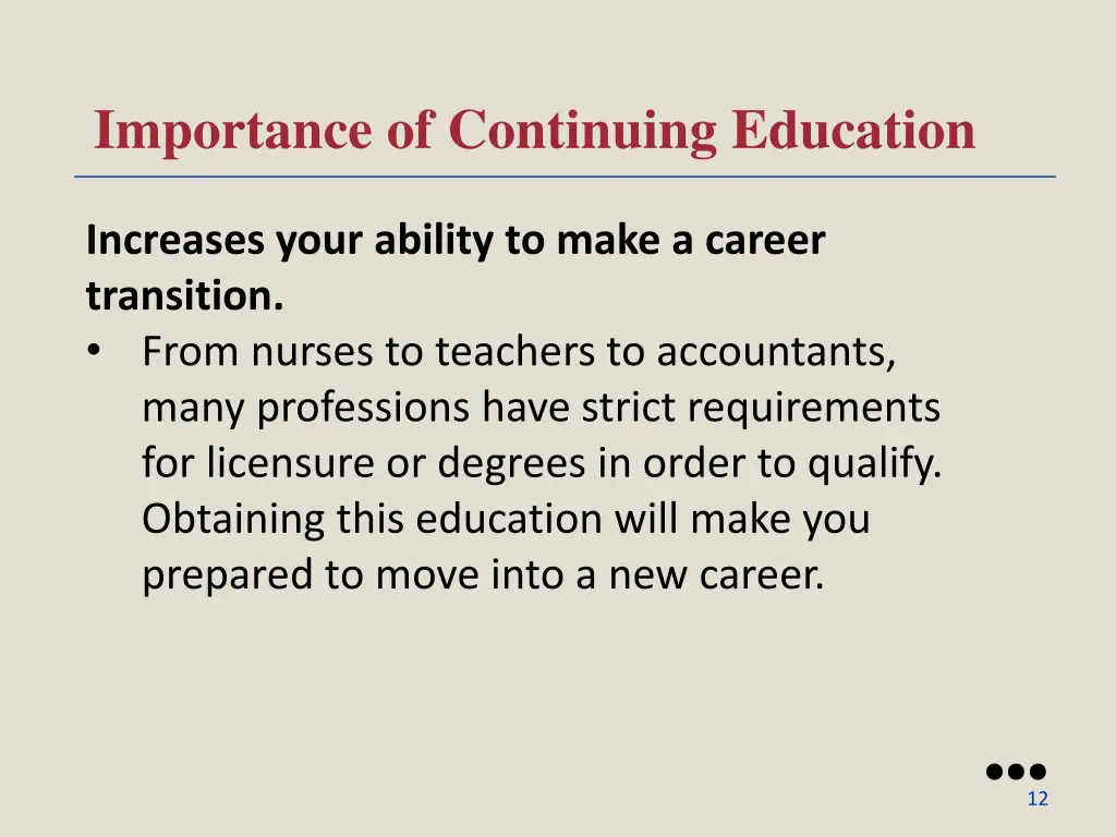 importance of continuing education 2