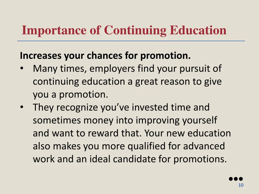 importance of continuing education