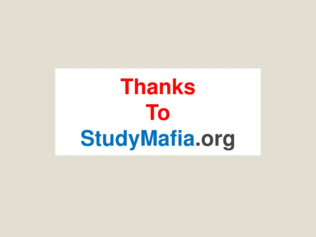 thanks to