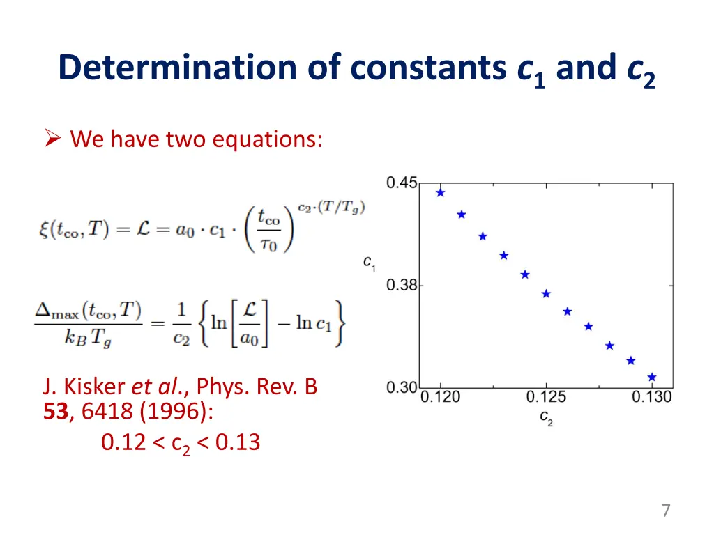 determination of constants c 1 and c 2