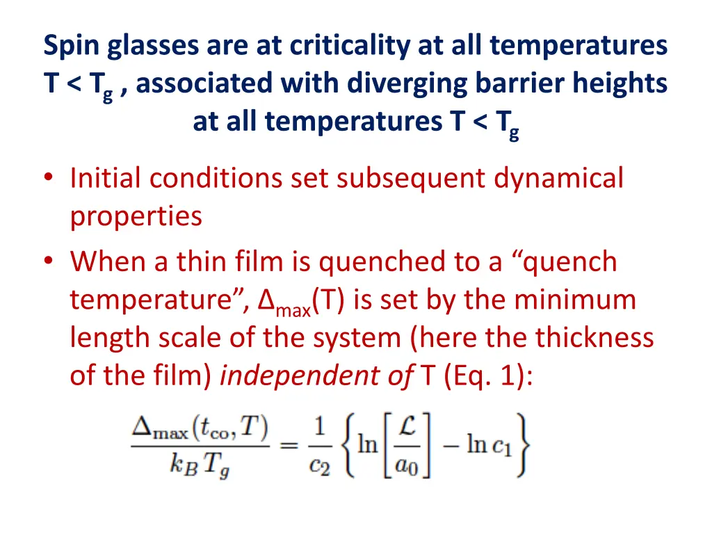 spin glasses are at criticality
