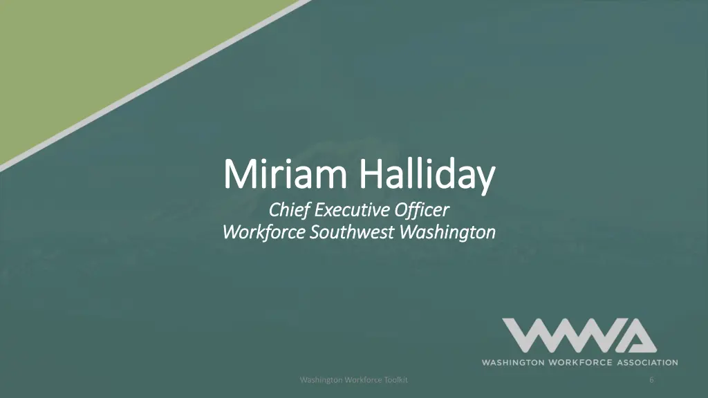 miriam halliday miriam halliday chief executive