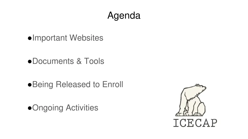agenda