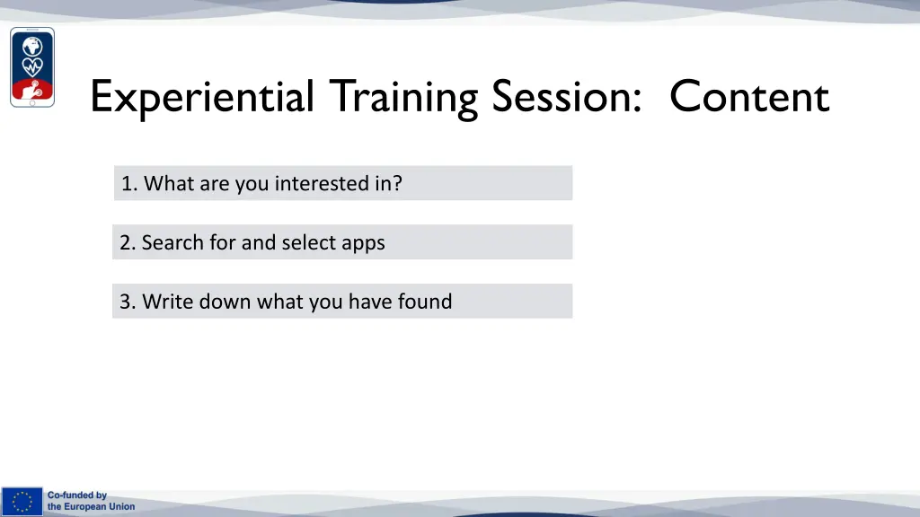 experiential training session content