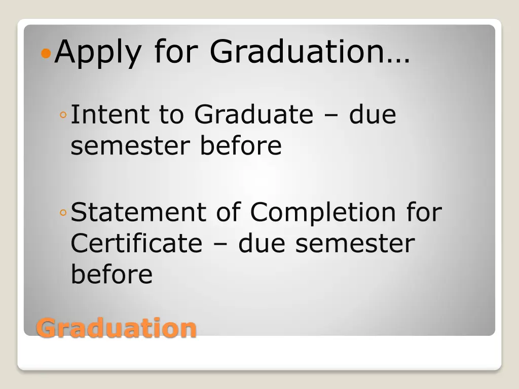 apply for graduation