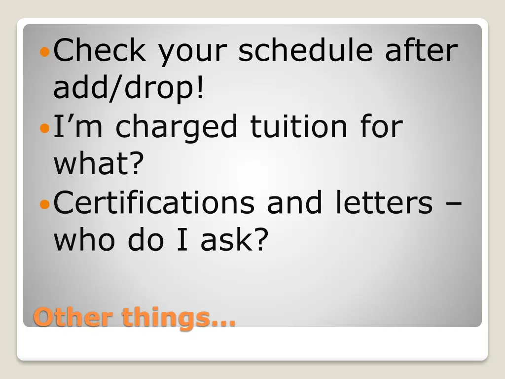 check your schedule after add drop i m charged
