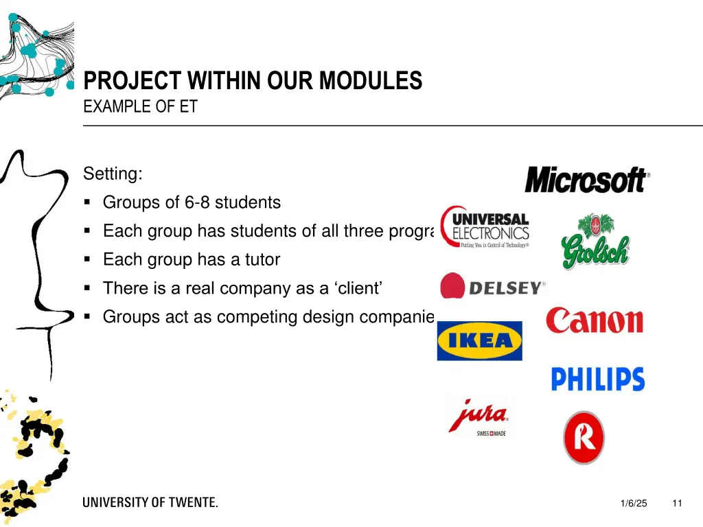 project within our modules example of et 1