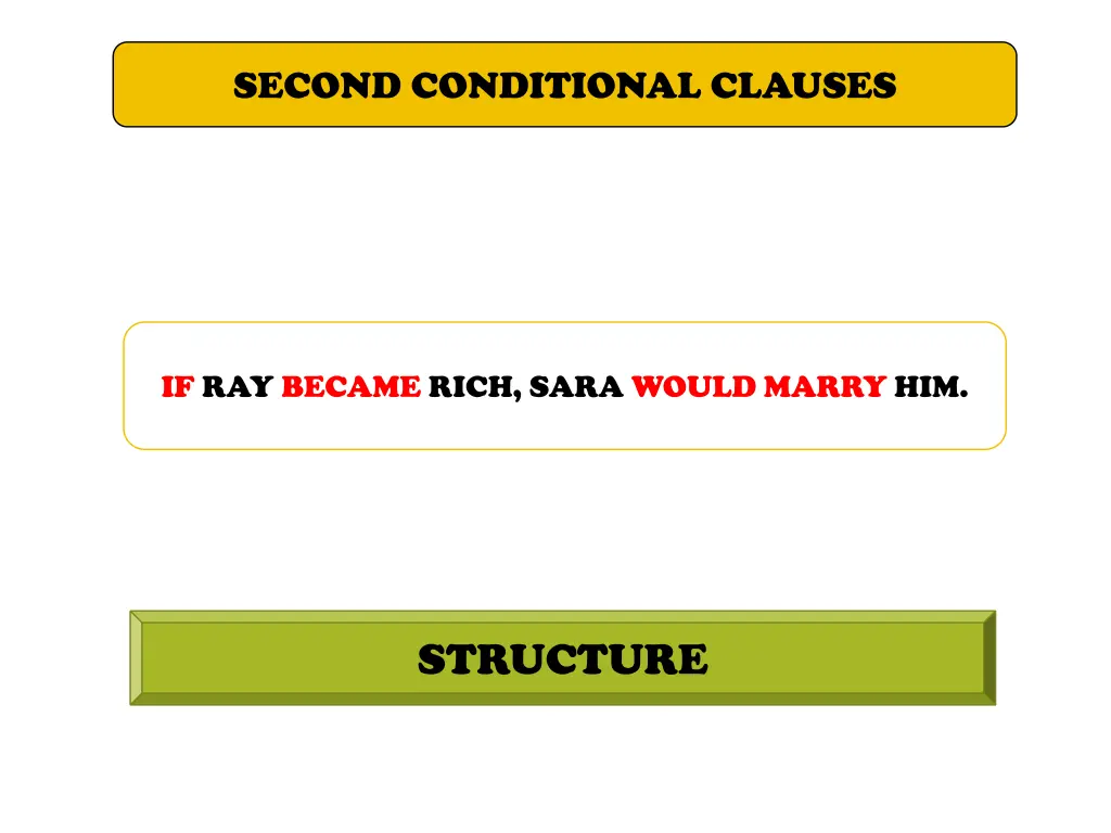 second conditional clauses