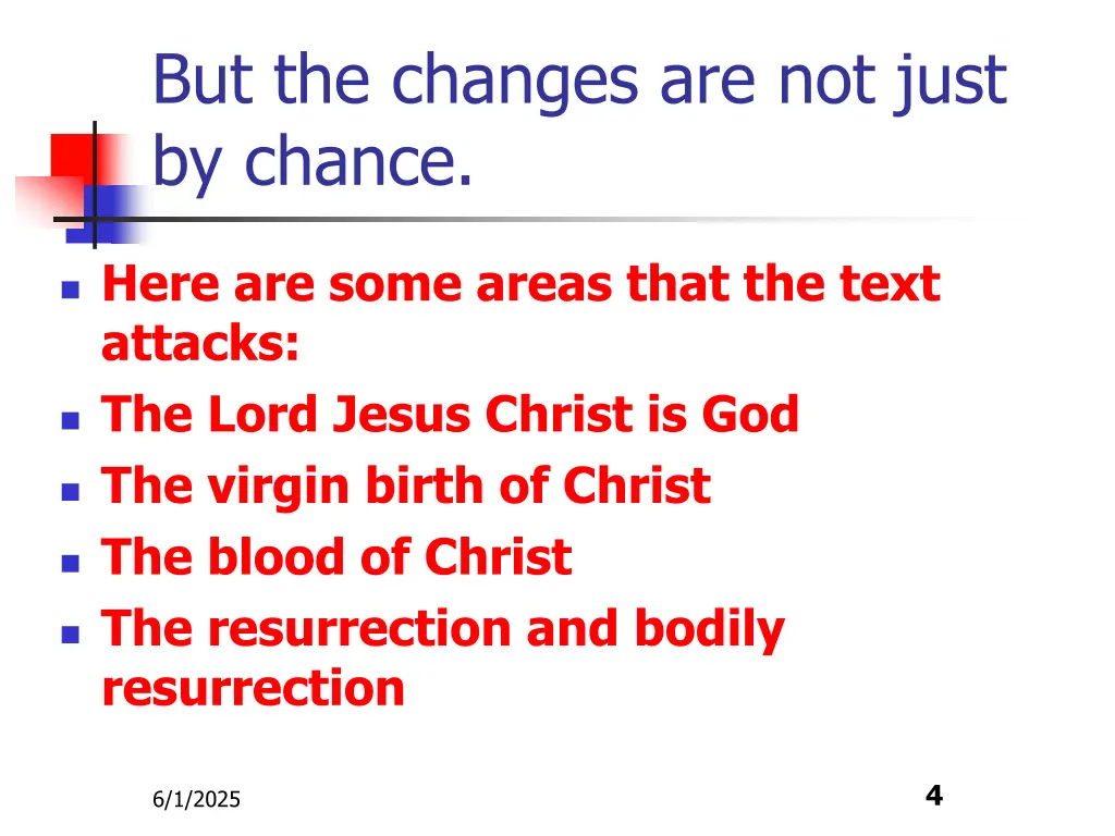 but the changes are not just by chance